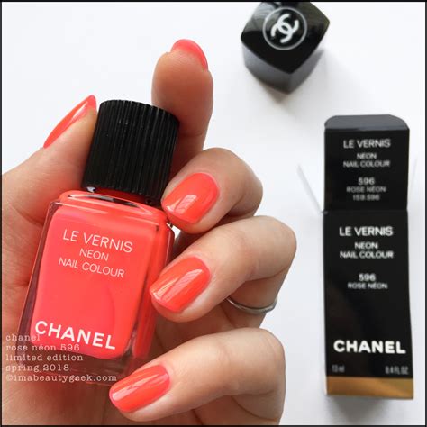 chanel 596 neon rose|CHANEL LE VERNIS NAIL COLOUR LIMITED .